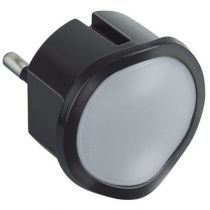 Veilleuse lampe torche avec batterie - LED haute luminosité - noir (050679)