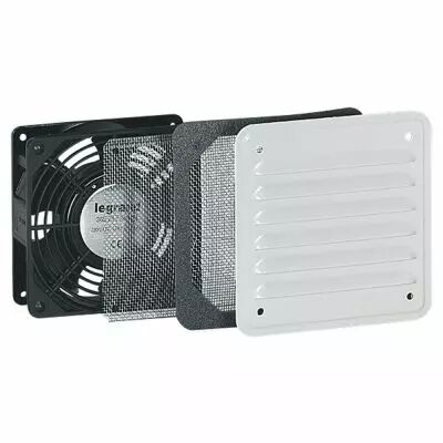 Ventilateur 30/160 m�/h - RAL 7035 - avec ou�e m�tal - IP32 IK10 (034817)
