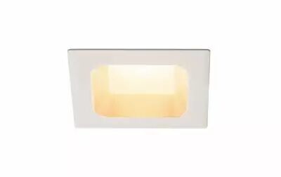 VERLUX, encastr� de plafond int�rieur, carr�, 8,5 cm, blanc mat, LED, 12W, 3000K, variable Triac (112682)