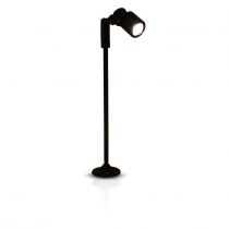 vitrine spot sur tige 1w 6000k 15° noir (71102)