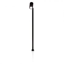 vitrine spot sur tige 2w 6000k 25° noir (71105)