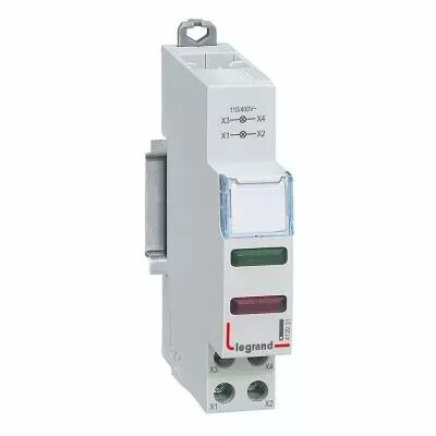 Voyant � LED CX� double 110V~ � 400V~ - vert et rouge - 1 module (412931)
