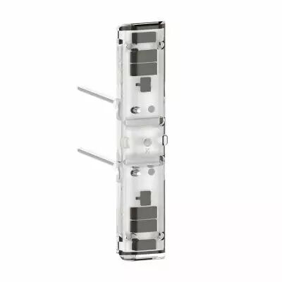 Voyant lumineux 230V Easy-Led brochable � LEDs blanches pour m�canismes Mosaic - socle gris (067686L)