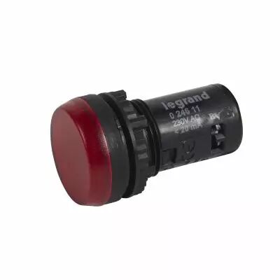 Voyant monobloc avec LED int�gr�e IP69 Osmoz complet - rouge - 230V~ (024611)