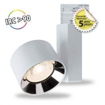 whao irc90 spot sur rail blc 10w 3000k 5ans (83190)