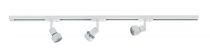 ZAO - Rail 1 all. + 3 spots GU10, blanc, a/lpes LED 6W 3000K 500lm incl (0257)