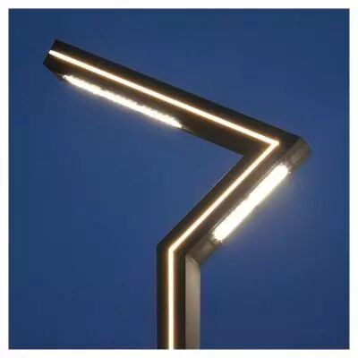 zigzag lampadaire eclairage pieton 50w ip65 4 m�tres gs (91061)