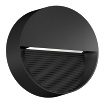 zykos apparent rond noir 8w 2900k-ip65-ik08 400lm (301815)