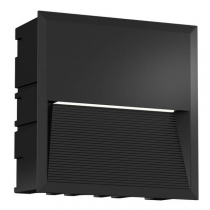 zykos encastre carre noir 8w 2900k-ip65-ik08 400lm (301823)